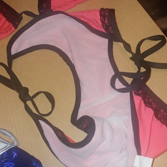 NEW NWOT Metallic Stripper / dance / club wear outfits / thongs Lingerie OS